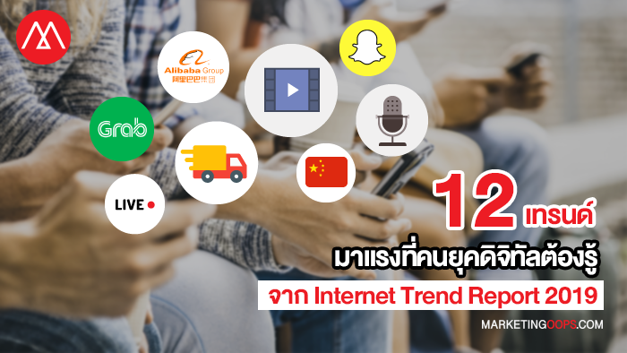 12 เทรนด์โลกมาแรง ที่คนยุคดิจิทัลต้องรู้จาก Internet Trend Report 2019 โดย Mary Meeker นักวิเคราะห์ชื่อดัง