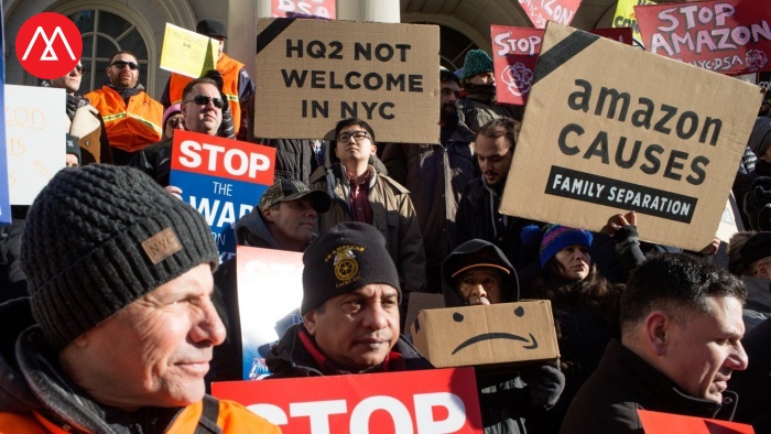 amazon workers striking 01
